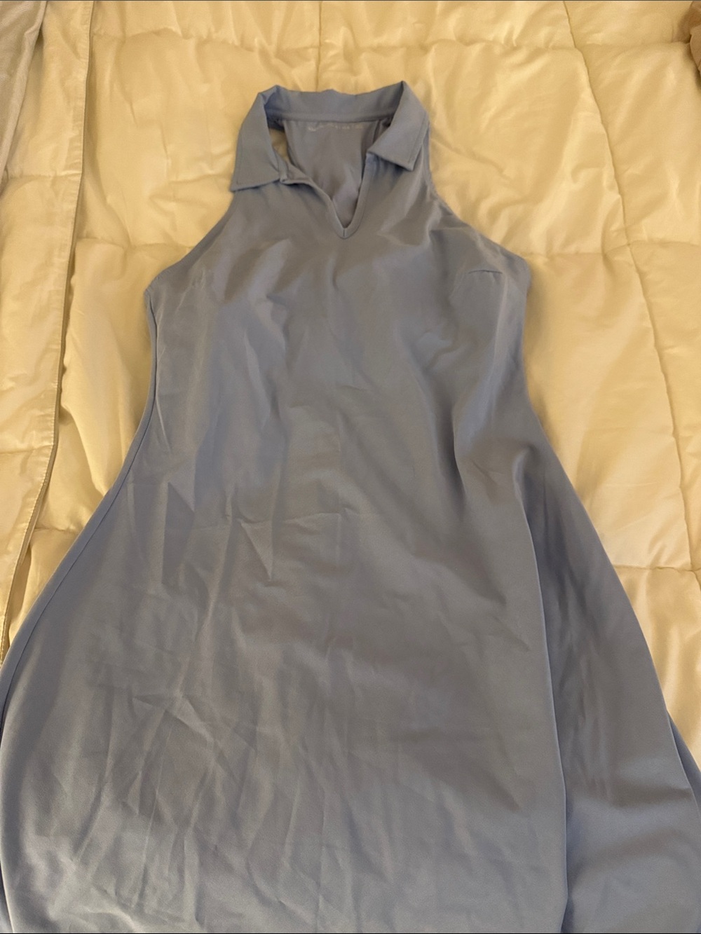 Abercrombie & Fitch Light Blue Sleeveless Polo Dress